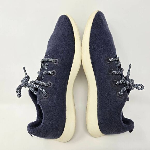 ALLBIRDS WR WOOL RUNNER BLUE MERINO WOOL CASUAL RUNNING SHOES MENS SIZE 10 - Picture 6 of 8